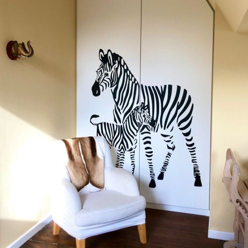 WOHN-T-RAUM Bettina Daub Hamburg | Referenz-Projekt | Wentorf | Interior Design | Altbauvilla Villa Kaffeemühlenhaus Umbau & Sanierung | Kinderzimmer Zebra