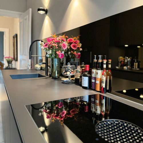 WOHN-T-RAUM Bettina Daub | Referenz-Projekt | Hamburg-Lokstedt | Interior Design | Altbauvilla Sanierung & Umbaumaßnahmen | elegante Küchenzeile