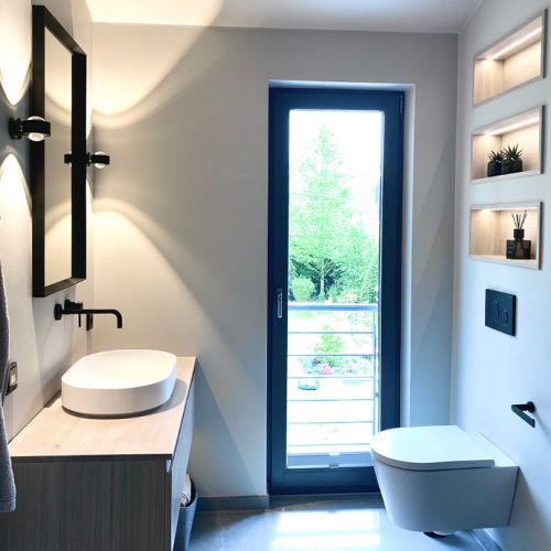 WOHN-T-RAUM Bettina Daub | Referenz-Projekt | Hamburg Niendorf | Interior Design | Sanierung Duschbad | nachher WC neu