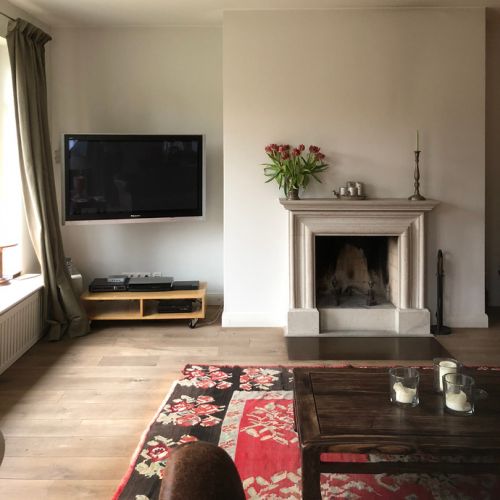 WOHN-T-RAUM Bettina Daub | Referenz-Projekt | Hamburg Alsterlauf Hummelsbüttel Poppenbüttel Sasel & Wellingsbüttel | Interior Design | Modernisierung & Renovierung | Kaminzimmer mit Bibliothek | Kamin vorher