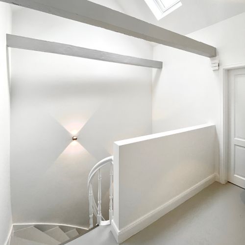 WOHN-T-RAUM Bettina Daub | Referenz-Projekt | Hamburg Ottensen | Interior Design | Renovierung & Umbaumaßnahmen | Lotsenhaus in Neumühlen | nachher Treppenhaus