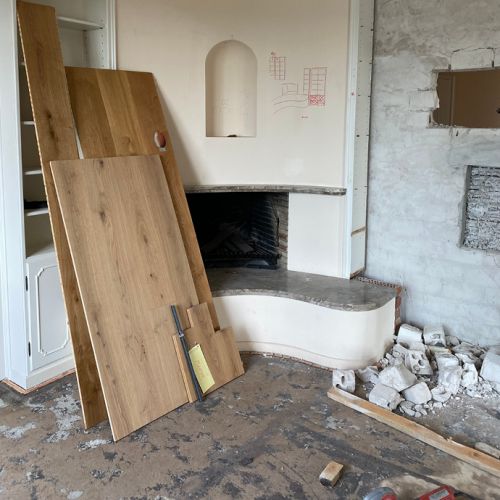 WOHN-T-RAUM Bettina Daub | Referenz-Projekt | Hamburg Blankenese | Interior Design | Renovierung & Umbaumaßnahmen | Villa am Süllberg | vorher Kamin