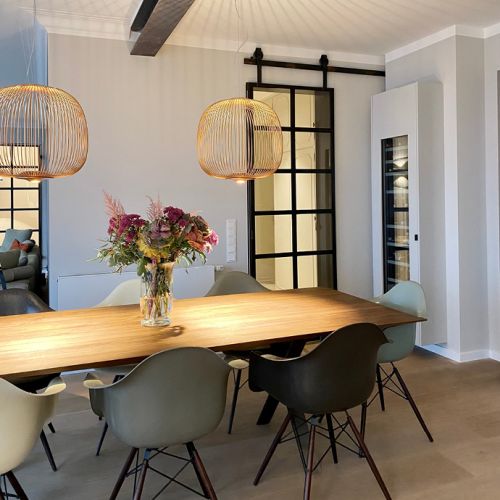 WOHN-T-RAUM Bettina Daub | Referenz-Projekt | Hamburg Blankenese | Interior Design | Renovierung & Umbaumaßnahmen | Villa am Süllberg | Esstisch