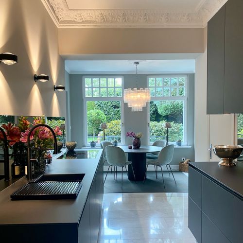 WOHN-T-RAUM Bettina Daub | Referenz-Projekt | Hamburg-Lokstedt | Interior Design | Altbauvilla Sanierung & Umbaumaßnahmen | nachher Küche