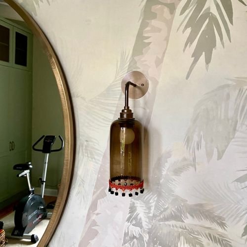 WOHN-T-RAUM Bettina Daub | Referenz-Projekt | Hamburg Harvestehude  | Interior Design | Neues Raumkonzept | Homegym in Isestraße | Wandleuchte Curiousa England